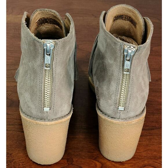 UGG Corin Slip On Suede Block Heel Ankle Boots Bootie Women's Size 6 1018642 - Picture 6 of 9